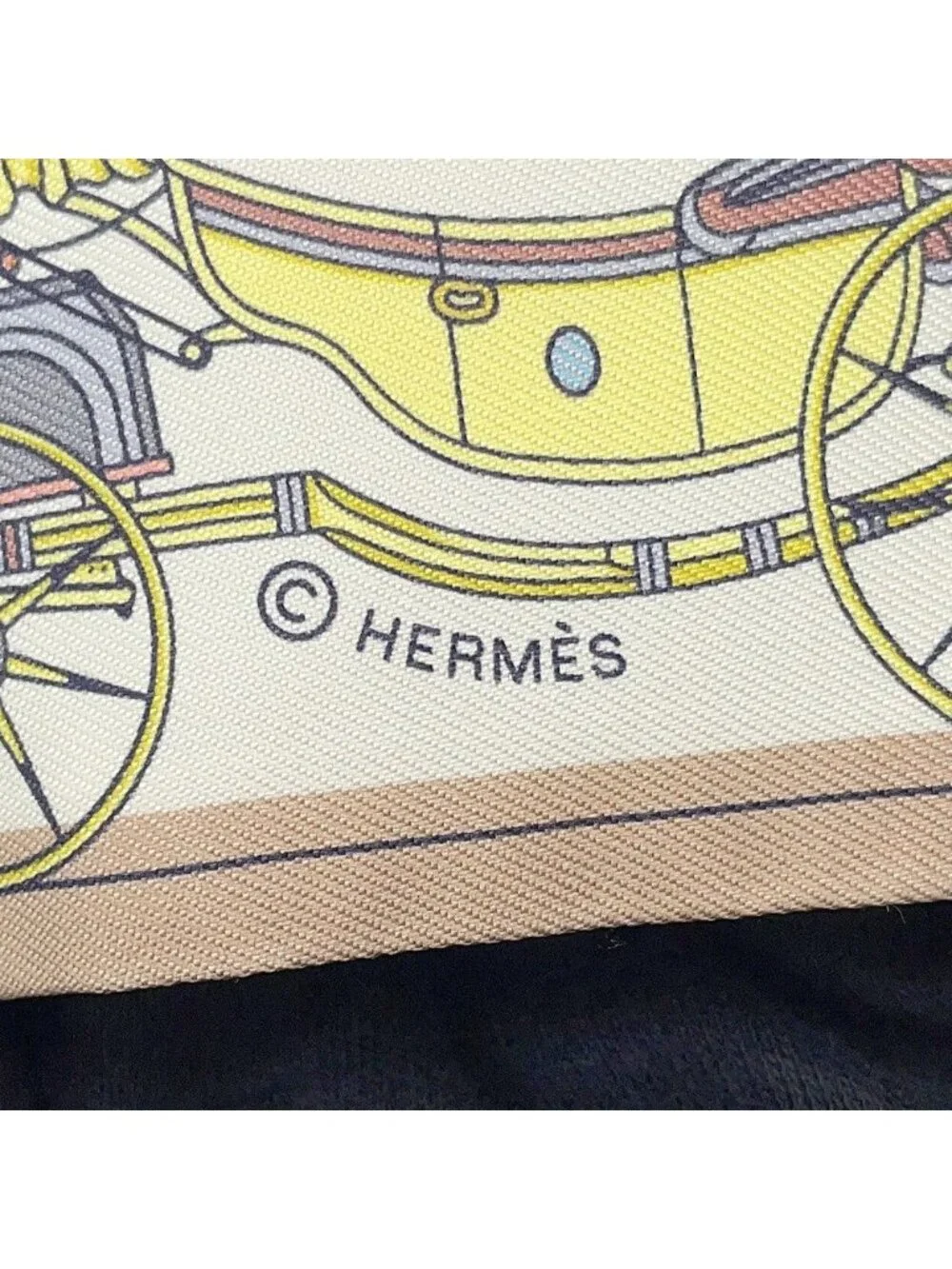 Hermes Scarf Twilly Carriage Transition les Voitures Nouvelles Silk SS